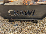 CRAWL Flat Pack Portable Fire Place, flat pack keyed 12 gauge steel, intro pre-order